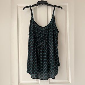 Torrid size 2 Tank Cami Turquoise and Black